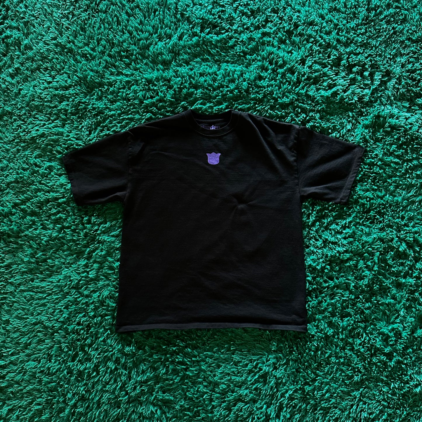 garden kid tulip tee jet black